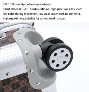 Koper bagasi berpergian kapasitas besar, koper troli kunci TSA - Product Image 6