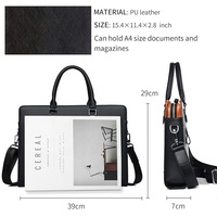 Porte-documents simple personnalisé hommes couche supérieure peau de vache dur sac d'ordinateur d'affaires sac à bandoulière portable en cuir véritable de haute qualité