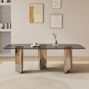 Bán buôn số lượng lớn ngoài trời Patio Vòng Kính bàn ăn cà phê Tempered Glass bảng với ô lỗ - Product Image 3