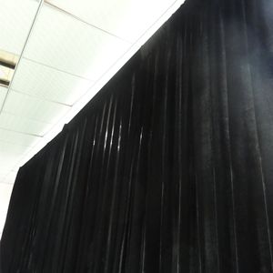 خلفية سوداء مخملية مقاومة للحريق مقاومة للحريق 10x1 قدم أنبوب ستائر إكسبو وستارة للإيجار - Product Image 2