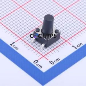 K2-6639SP-K3SC-04 Tactile Switch SMD-4P,6x6mm Switch 1.8N Vertical Mount 6mm 6mm - Product Image 1