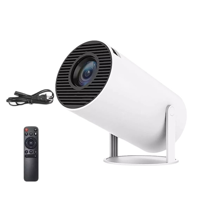 HD 4K HY300PRO Smart Projector Short Throw Wall Projection for Home Dormitory Android 11 Operating System LED Lamp