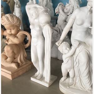 Yaşam boyutu taş soyut kadın seksi çıplak mermer heykel heykelleri - Product Image 6