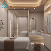 Meuble de rangement LED étanche et écologique sur mesure pour salon de beauté, présentoir OEM pour spa commercial