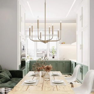 Candelabro de vela LED de estilo americano, lámpara colgante Industrial Retro rústica, lámpara colgante para sala de estar, restaurante, <span class=keywords><strong>tienda</strong></span> de ropa - Product Image 2