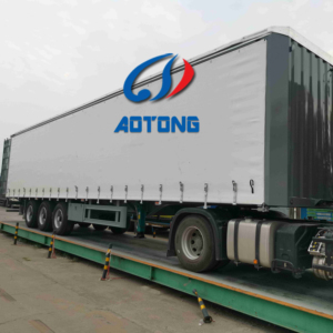 Transporteur en vrac van type semi-<span class=keywords><strong>remorque</strong></span> 40ft 45ft rideau côté remorques de camion pour le marché de la Russie - Product Image 1