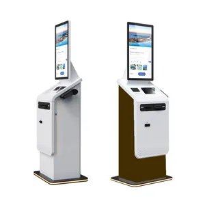 Crtly Self-service Cheque Transcation Payment Kiosk Bill Banknote Money Cash Dispenser And Cash Acceptor Cash Machine