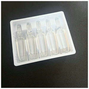 Plateau intérieur en plastique pour 5 ampoules de 15 ml, boîte d'emballage en plastique, emballage avec plateau intérieur en plastique PVC. - Product Image 5