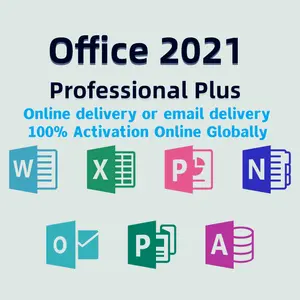 Office 2021 Professional plus 100% Online-Aktivierung Einzelhandel schlüssel 5 PC Office 2021 Pro Plus