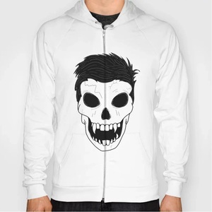 Personalizado de alta calidad 100% algodón 450gsm Sudadera con capucha desgastada de gran tamaño Vintage gradiente ácido lavado Sudadera con capucha cremallera rasgada sudaderas con capucha - Product Image 3