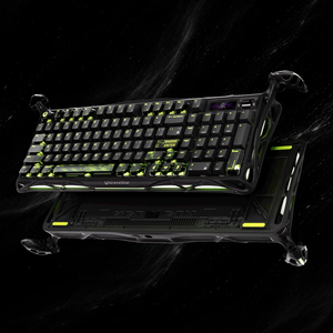 คีย์บอร์ดเกมมิ่ง GravaStar Mercury K98 <span class=keywords><strong>Pro</strong></span> โครงสร้างอะลูมิเนียมอัลลอยด์ ดีไซน์ Exoskeleton อัตราการส่งข้อมูล 8K สำหรับอีสปอร์ตมืออาชีพ - Product Image 5
