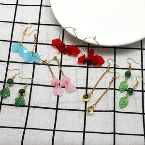 Perle di vetro 8*14mm ciondolo a goccia fai da te materiale fatto a mano stile antico passo agitato testa gioielli - Product Image 5