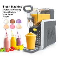 Máquina Eléctrica para Granizados, Máquina Automática para Hacer Helados, Capacidad de 2L, para Uso Doméstico y Comercial, 6 Programas Preestablecidos