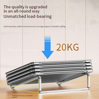 Support portable pour ordinateur portable X18 pour bureau, support pour ordinateur portable en aluminium, support ergonomique pour ordinateur portable de 17 pouces et moins, tablettes