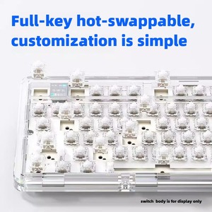 Clavier mécanique LEOBOG K81 Pro 75% KIT 3 modes sans fil RGB pour jeux, interrupteurs interchangeables de type <span class=keywords><strong>MX</strong></span> pour Win/Mac - Product Image 3
