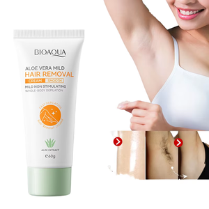 BIOAQUA axila piernas áreas <span class=keywords><strong>íntima</strong></span>s <span class=keywords><strong>crema</strong></span> <span class=keywords><strong>depilatoria</strong></span> indolora hidratar suave Aloe Vera <span class=keywords><strong>crema</strong></span> <span class=keywords><strong>depilatoria</strong></span> suave <span class=keywords><strong>para</strong></span> cara corporal - Product Image 1