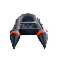 Bote inflable de pvc con motor, bote de rescate con suelo de aluminio extraíble personalizado de alta calidad, multicámaras baratas