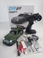 Voiture télécommandée RC miniature de drift, modèle 1/24, en métal, 2,4 GHz, pour enfants, avec fonctions de retour automatique et de suivi.
