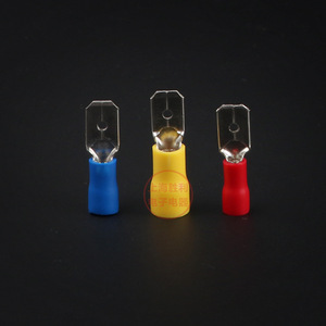 Mdd2-110 Male Pre Insulated Connector <b>Terminal</b> Cold Pressed Wire <b>Terminal</b> 1P Pure Copper 1000 Pieces - Product Image 1