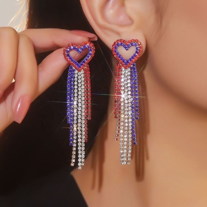 Pendientes de Botón con Forma de Mariposa, Estilo Europeo Americano, Chapados en Oro de Lujo, con Cristales de Estrás, Moda Exagerada de Temu Source - Product Image 1