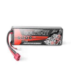 High Discharge Rate RC Lipo Battery 2 S 7<strong>.</strong>4 V 6200 mAh 80C Car Toy Battery Pack Long Life - Product Image 1