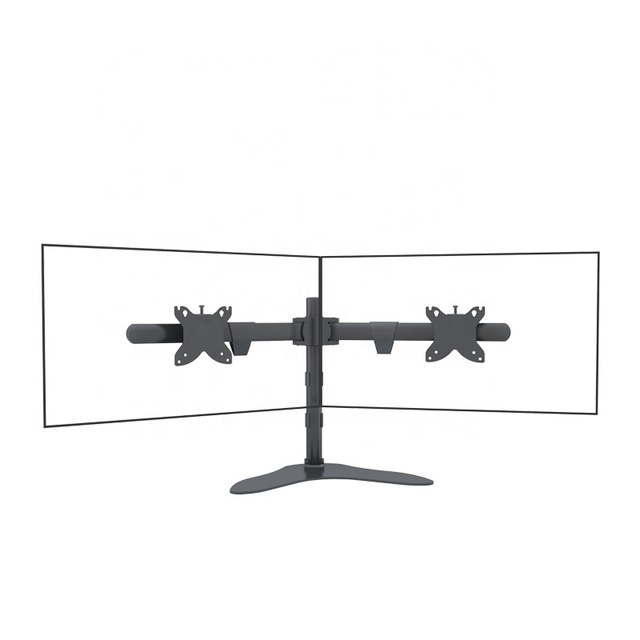 Best Seller Height Adjustable Dual Monitor Stand With Aluminum Arm