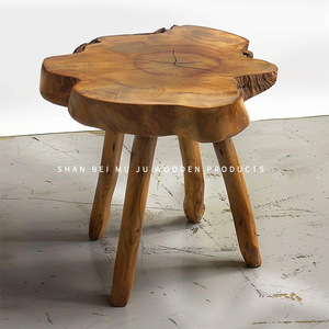 Shan Bei Mu Ju Wooden <b>Stool</b> Round Solid <b>Wood</b> Home Furniture Eco Friendly Design Adult Use - Product Image 2
