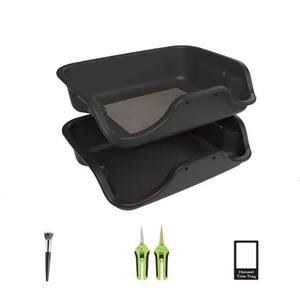 New Trimming Plastic Tray Trim <b>Bin</b> Complete Kit With Scissors Scrubber Trim Tray - Product Image 1