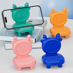 Plástico criativo brindes promocionais: Mini cadeira dos desenhos animados, desktop coelho, suporte do telefone móvel, suporte do telefone móvel - Product Image 6