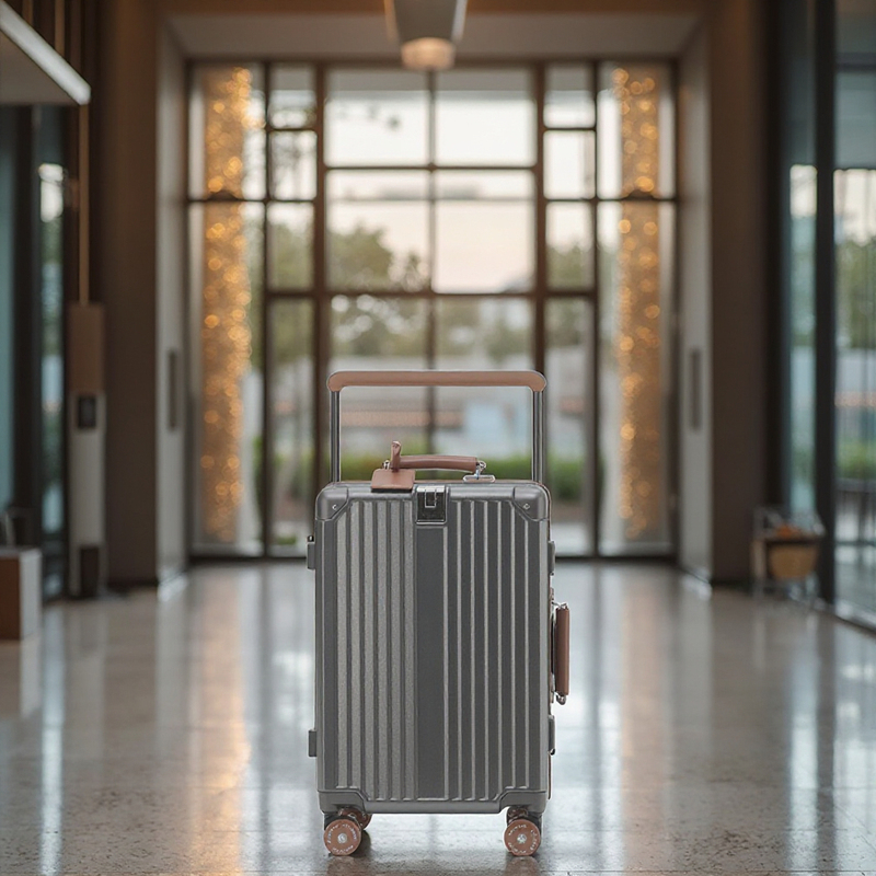 Unisex Large Trolley Case Suitcase Aluminum