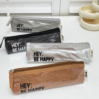 Sac à crayons en papier Tyvek imperméable et durable, pochette à fermeture éclair épaisse et résistante à l'usure pour fournitures scolaires