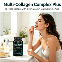 Capsules de complexe multi-collagène types I, II, III, V, X pour la peau et les articulations, capsules de peptides de collagène hydrolysés