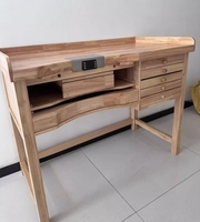 Outils de fabrication de bijoux, établi en bois, machine de moulage de métaux efficace, design moderne de luxe avec éclairage LED, tiroirs robustes, outils d'artisanat