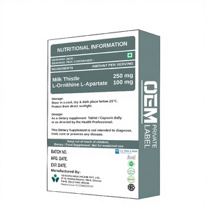 Comprimés pour le soin du foie à base d'extrait de chardon-Marie combiné à de l'ornithine L aspartate pour des solutions de marque blanche haut de gamme - Product Image 1