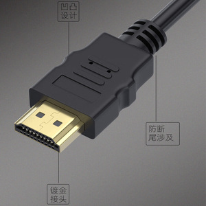 Cable HDMI 1080p macho a macho niquelado para monitor de ordenador y televisor - Product Image 1