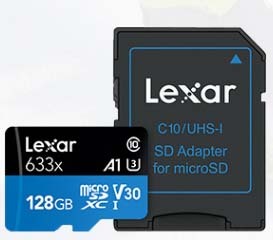 100% Precio al por mayor original en stock <span class=keywords><strong>Lexar</strong></span> Alto rendimiento 633x32GB 64GB 128GB 256GB Tarjeta de UHS-I MicroSDXC - Product Image 2