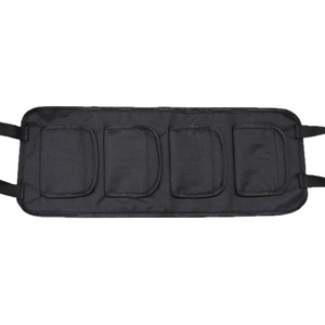 Support universel pour canne à pêche de voiture, sac de rangement en nylon noir à 4 rangées pour l'organisation des accessoires sur le siège arrière - Product Image 1