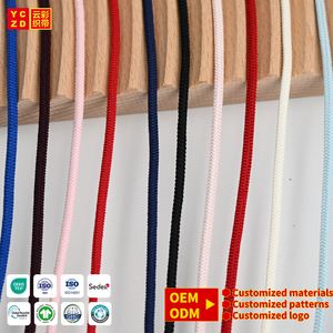 Tali Elastis Bulat Grosir 3 mm OEM POLY Tali Elastis Multiwarna Ukuran Tali Serut Kustom untuk Hoodie Pakaian - Product Image 1