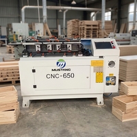 MUSTANG CNC-650 Défonceuse semi-automatique CNC 3.7KW pour menuiserie, machine à mortaiser et tenonner pour tiroirs, haute productivité