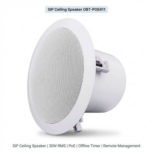 OBT-POE611 Best Selling High Power Ceiling Speaker Public Address System for Airports
