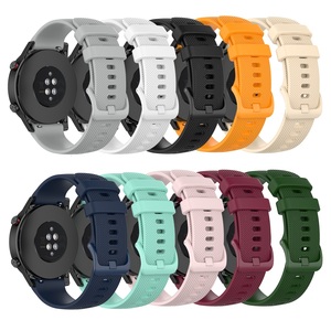 Bracelet de remplacement en silicone pour montre <span class=keywords><strong>Huawei</strong></span> GT4/GT2/<span class=keywords><strong>GT3</strong></span> <span class=keywords><strong>SE</strong></span>/ Honor <span class=keywords><strong>Watch</strong></span> GS3i, 18mm 20mm 22mm - Product Image 3