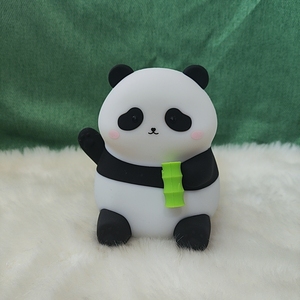 Lámpara Nocturna Infantil de Silicona con Forma de Panda, Regulable, con Temporizador de 30 Minutos, Recargable por USB, Lámpara de Noche Suave para Dormitorio o Cuarto de Bebé - Product Image 4