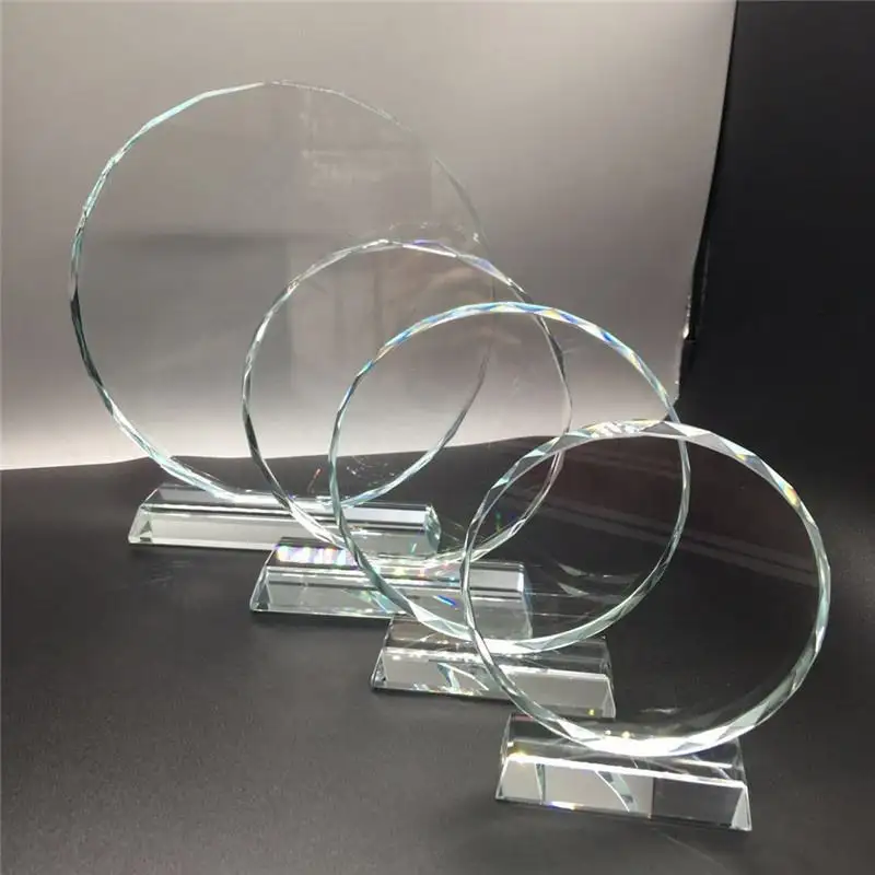 Honneur de cristal Transparent octogonal K9 Blank Trophy Award Personnalité Trophées de cristal personnalisés