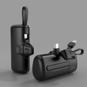 5000 mAh Mini Son môi ngân hàng điện exide pin cung cấp điện thông minh hiển thị kỹ thuật số sạc điện thoại di động khẩn cấp sạc gói - Product Image 1