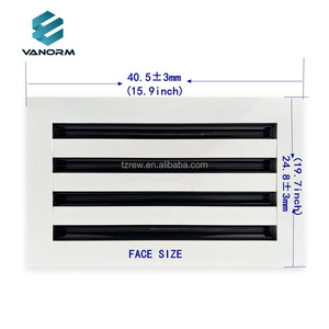 Hiện đại AC Vent Bìa 14x8 trắng hợp kim nhôm nhựa không khí đăng ký lưới tản nhiệt cho Trần Tường sàn hình vuông cho văn phòng sử dụng - Product Image 5