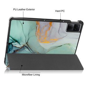 Trifold Capa De Couro Caso com padrão Para Xiaomi Redmi Pad Se 11 Polegada 2023 Suporte Flip Capa Inteligente - Product Image 6