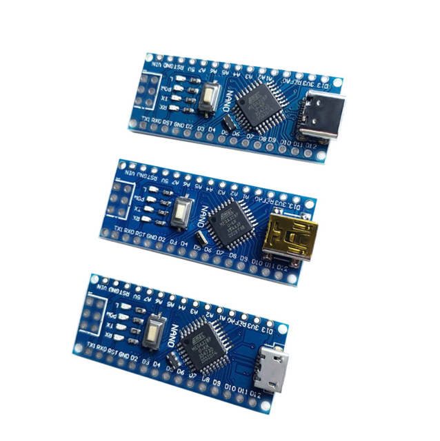 Mini Type-C Micro USB 16Mhz Nano 3.0 Controller with Bootloader CH340 USB Driver 3.0 Atmega328Popu ICs
