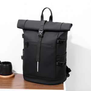 Sac à dos tendance et léger pour homme, style vintage, design à enroulement, sac à dos élégant pour étudiants, sac à dos pour ordinateur portable pour les voyages décontractés - Product Image 5