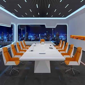 现代白板房办公会议家具桌会议桌会议桌