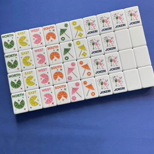 Tuiles de Mahjong en Acrylique 4 Couches Bicolores pour Soirées de Mahjong Décontractées – 36 Pouces – Vente Directe Usine - Product Image 6